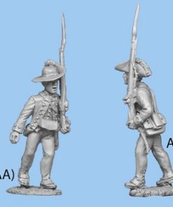 Advancing musket on shoulder right leg straight 